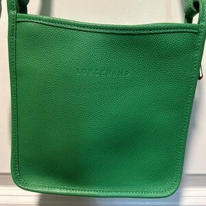 Longchamp Le Foulonne S Crossbody bag in Green Leather